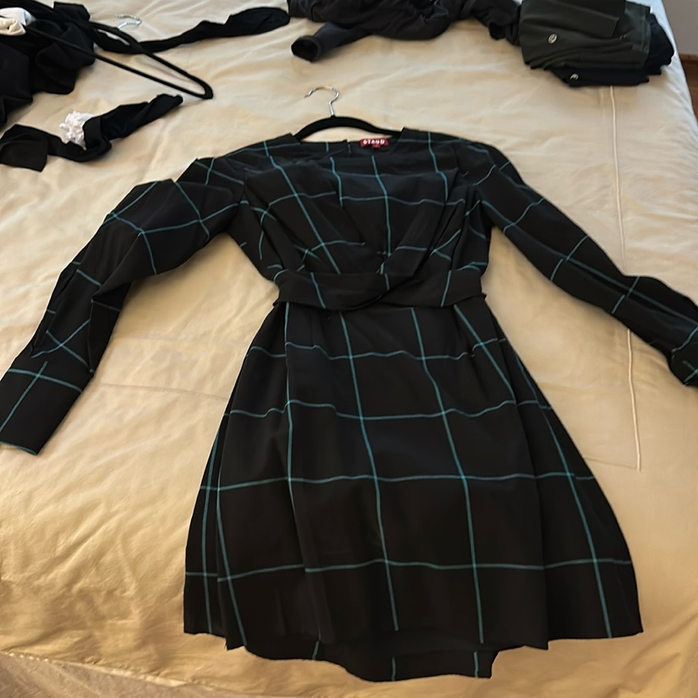 Staud open back dress